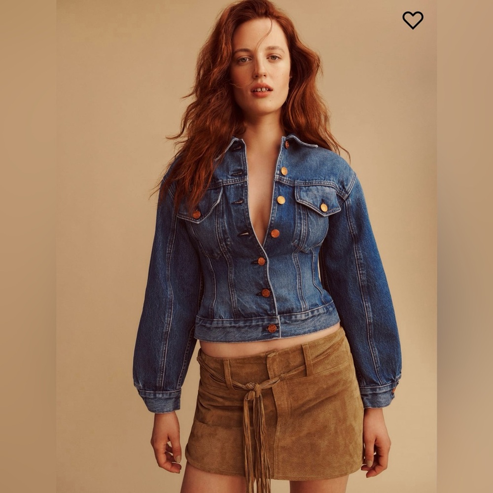 Olive Tapered Denim Jacket